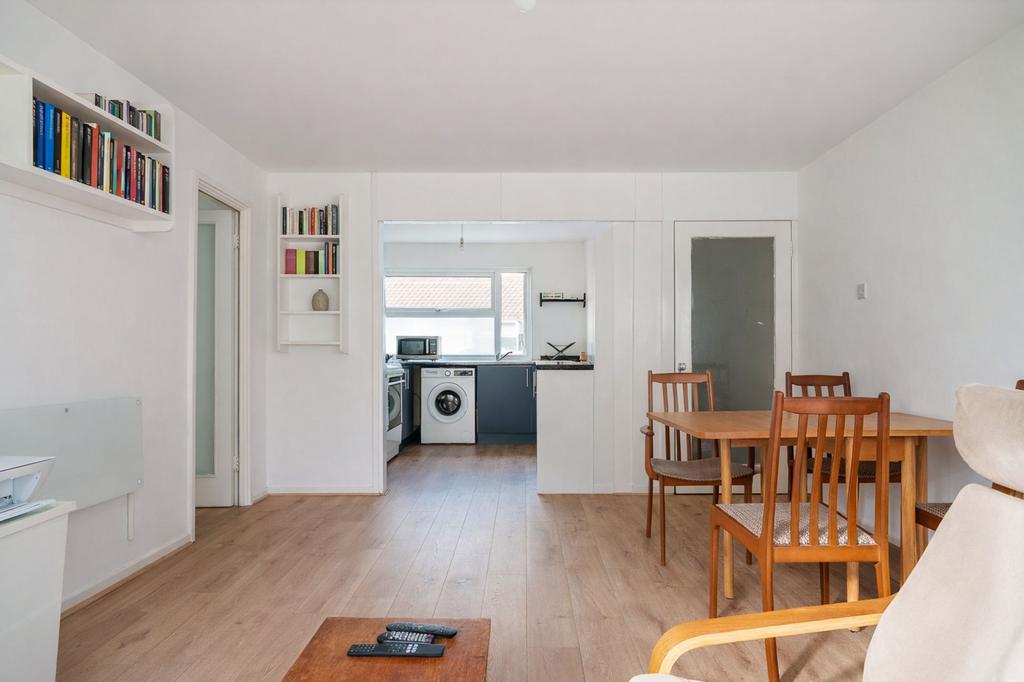 Generous open-plan living and dining space