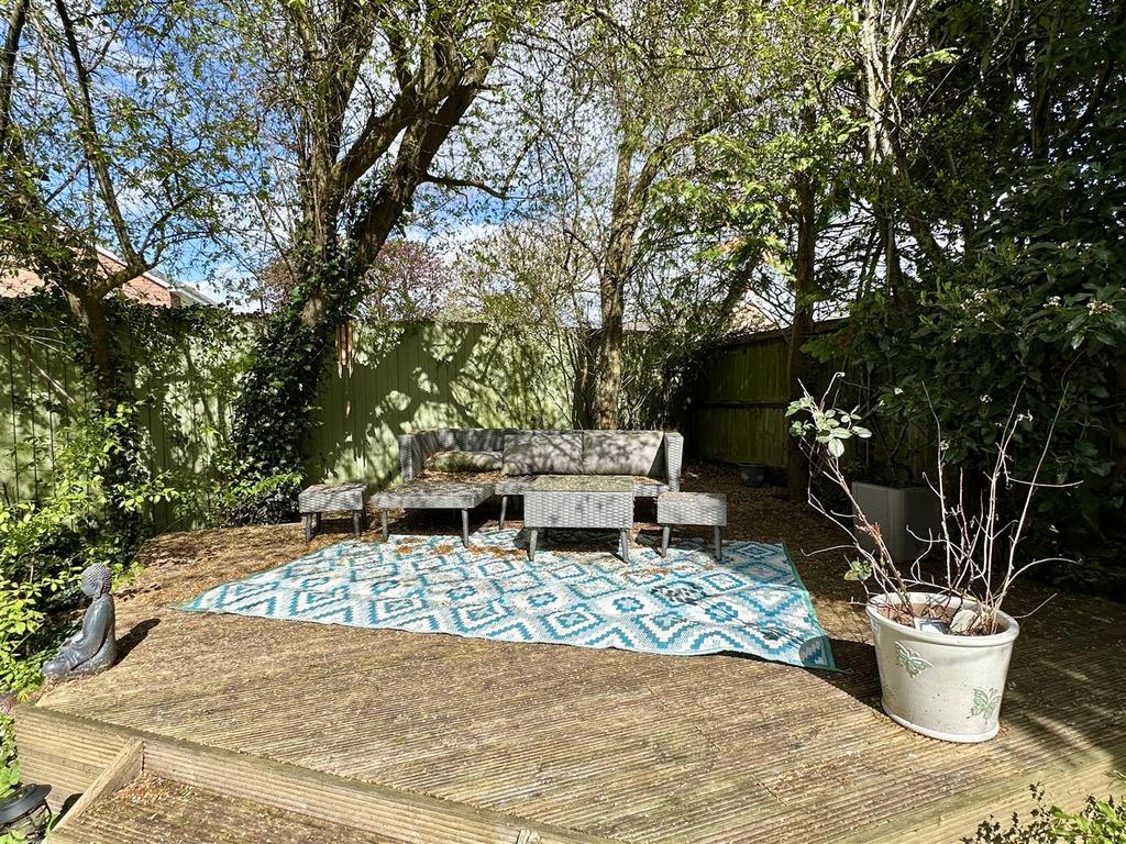 Decked seating area