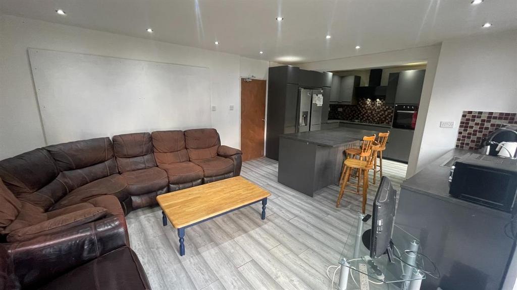 Spacious open-plan living and kitchen area...