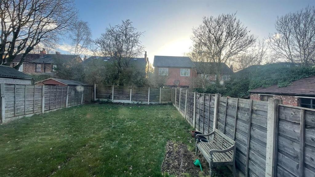 Expansive sunny garden with private lawn area...