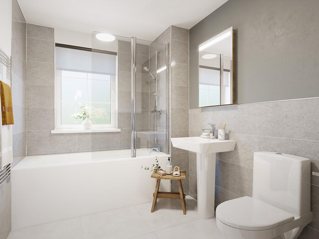 Internal image of curdridge bathroom CGI