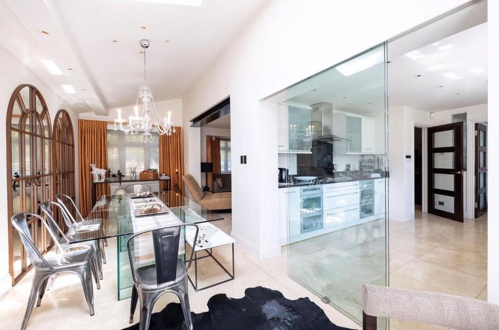 Open-plan living area, open plan living