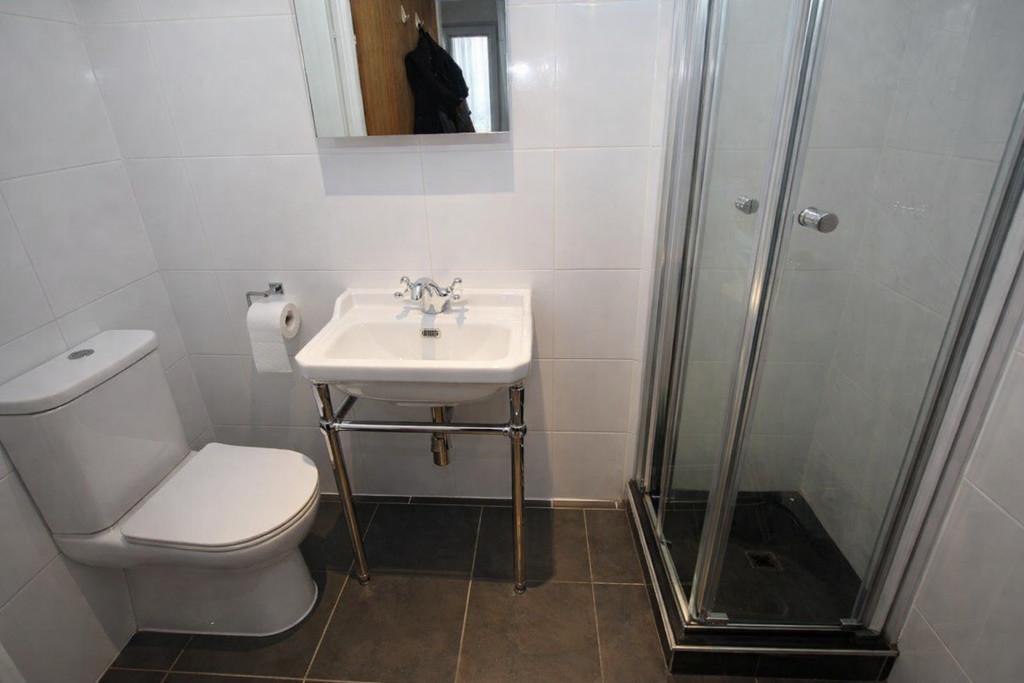 Modern bathroom with vintage touches