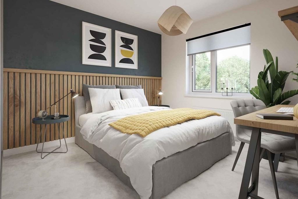 Spacious main bedroom with plenty of wall space...