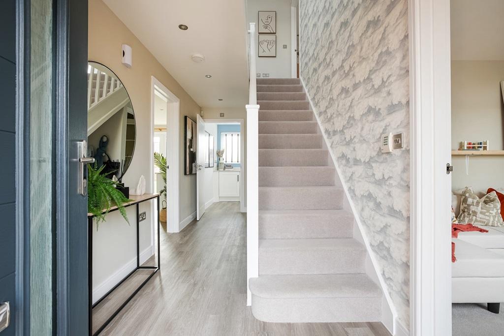 The central entrance hall is welcoming and has...