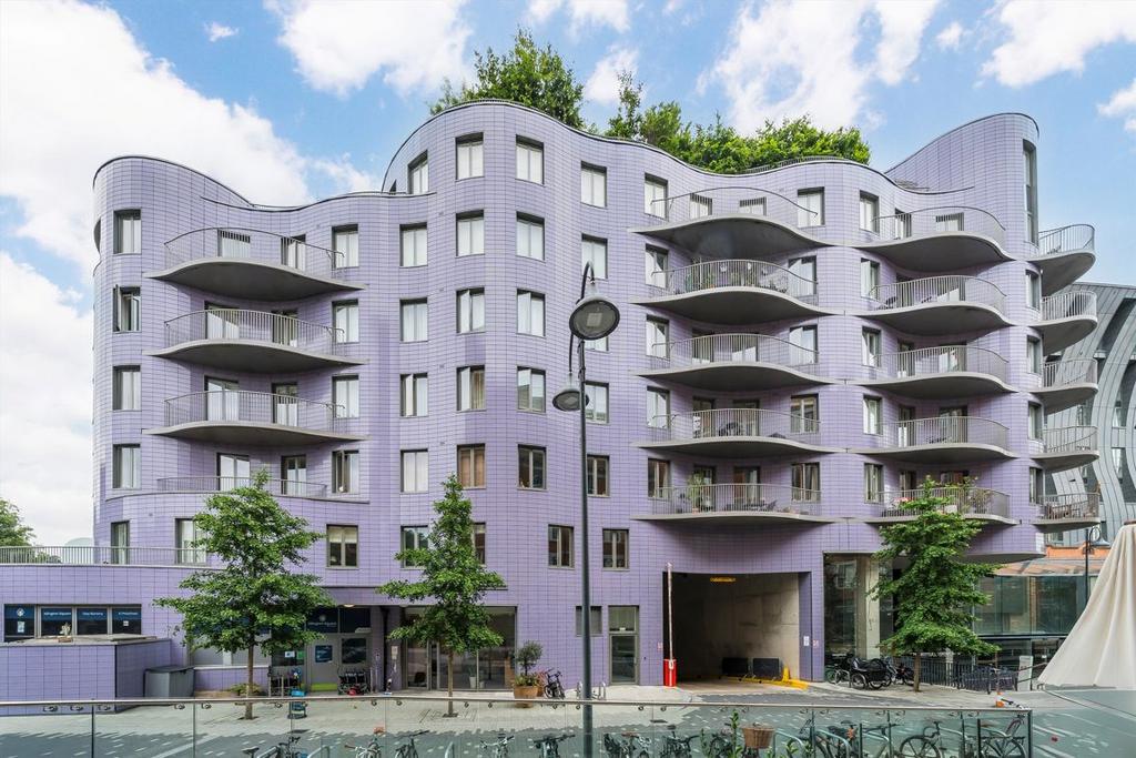 Apartment building facade, block of apartments