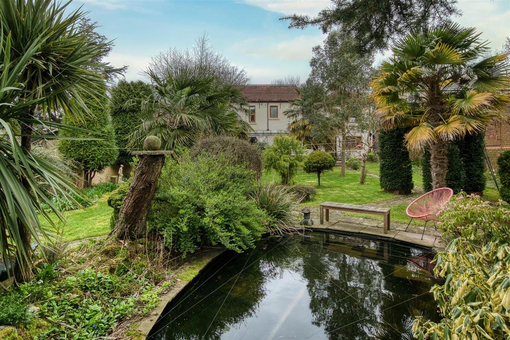 Rear Garden - pond and lawn.jpg