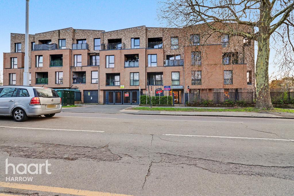 Apartment building facade, block of apartments