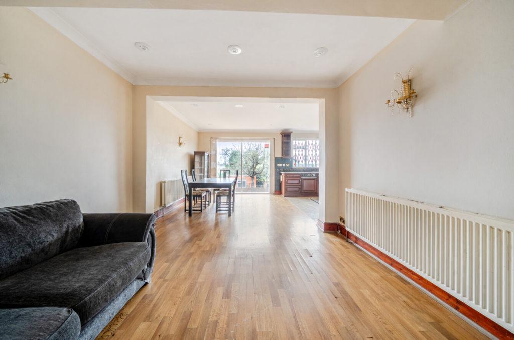 Open-plan living area, open plan living