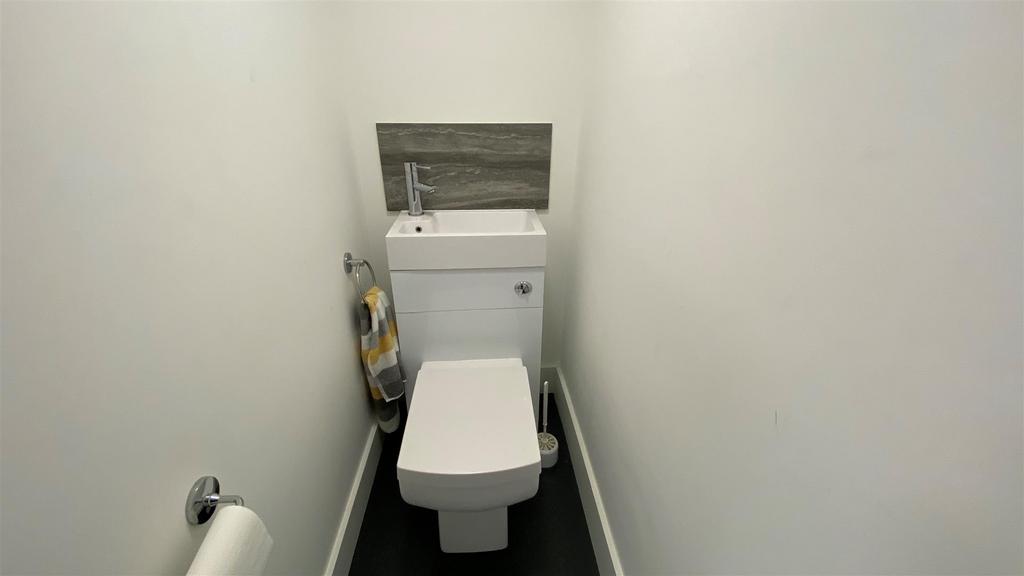 Neat compact WC with modern fixtures...