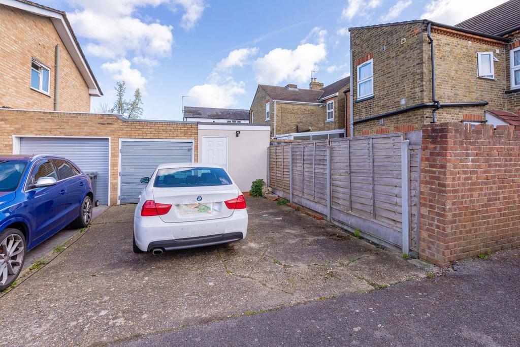 Driveway view, driveway, garage