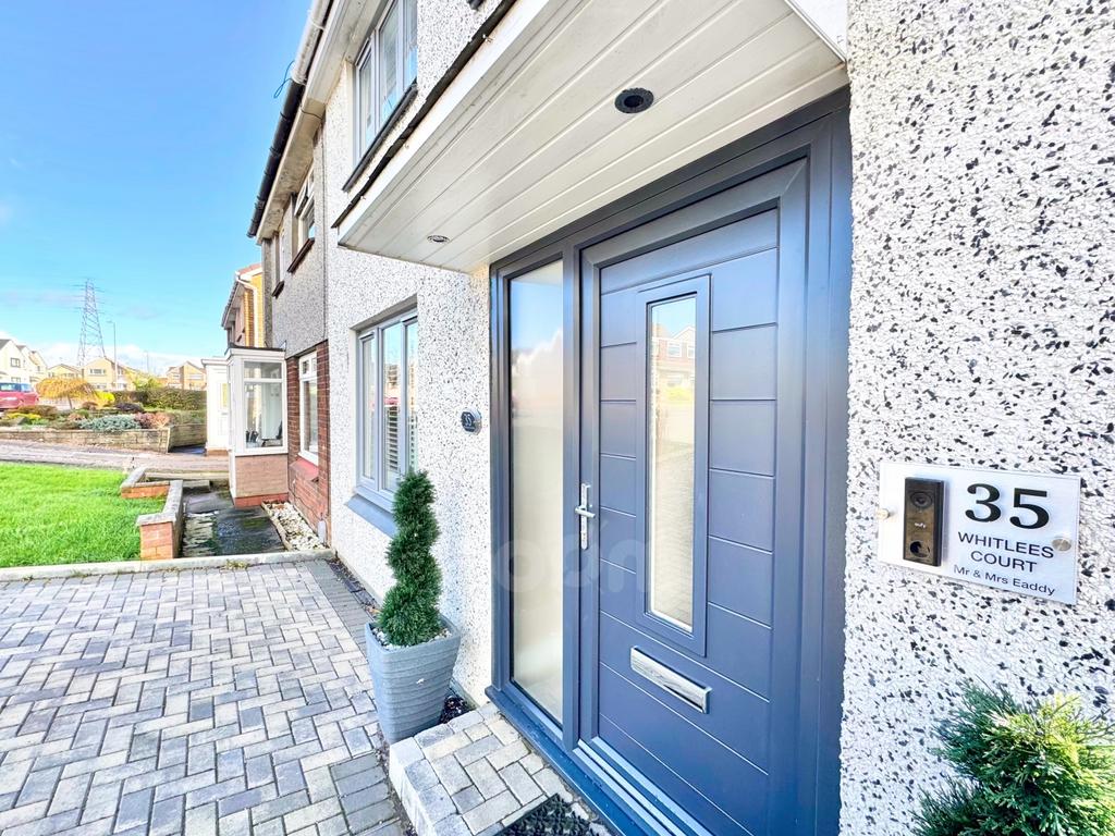 Whitlees Court, Ardrossan front door