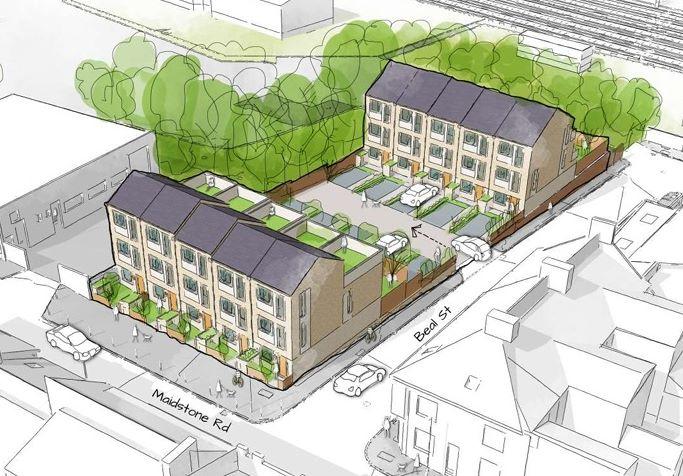Illustrative 3 D visual of residential scheme