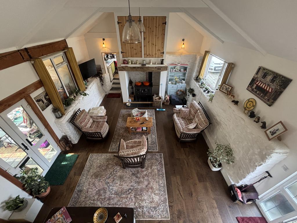 Barn conversion living room