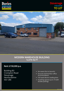 Warehouse to rent, 3 Crompton Rd Stevenage SG1 2XP