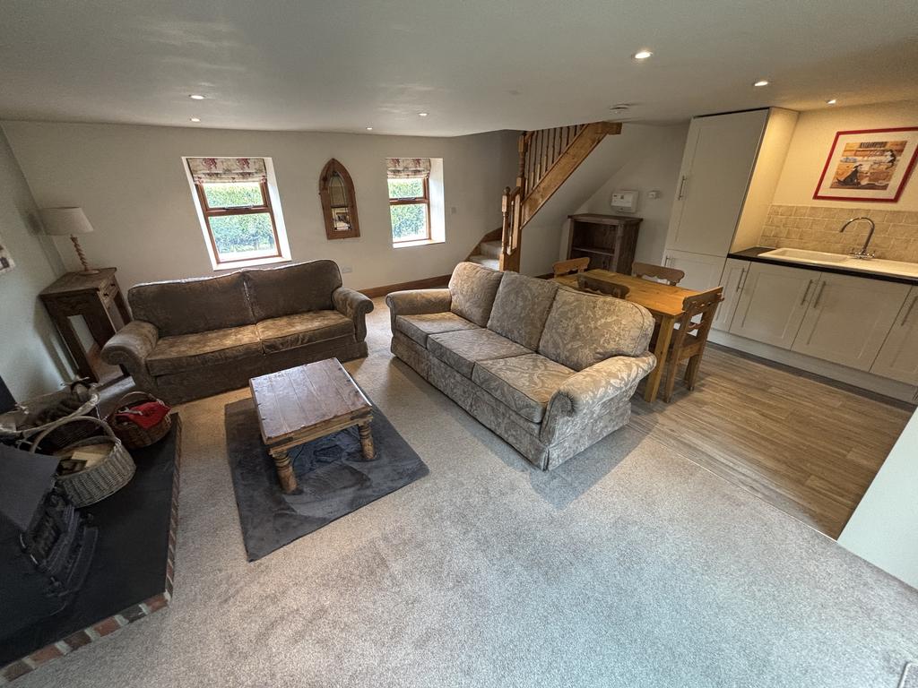 Open plan kitchen/living area