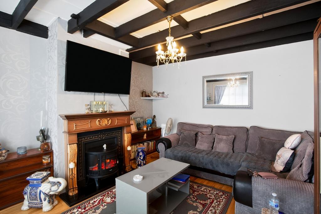 Living room, fireplace