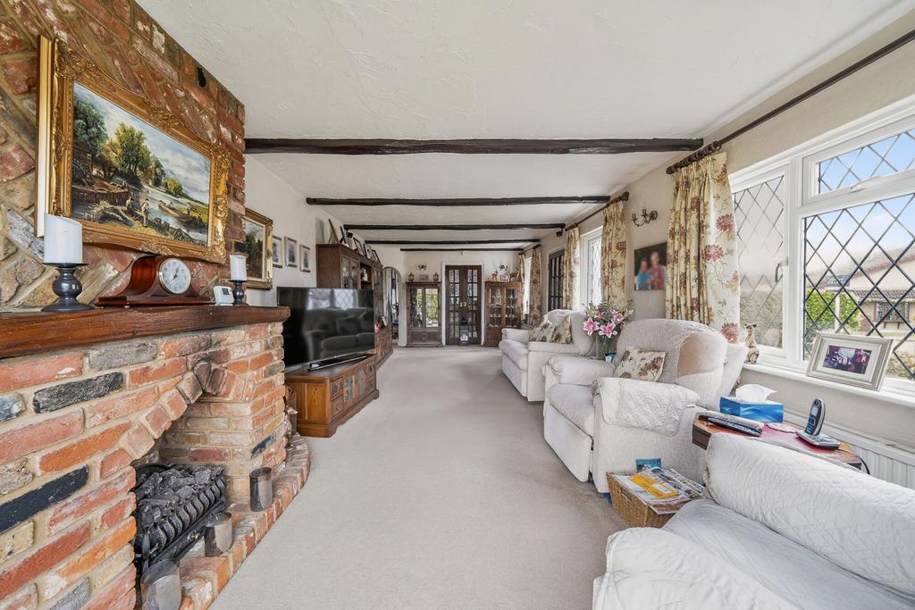 Living room, fireplace