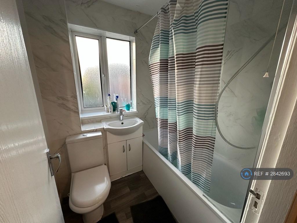 Bathroom With Over-The-Bath Shower