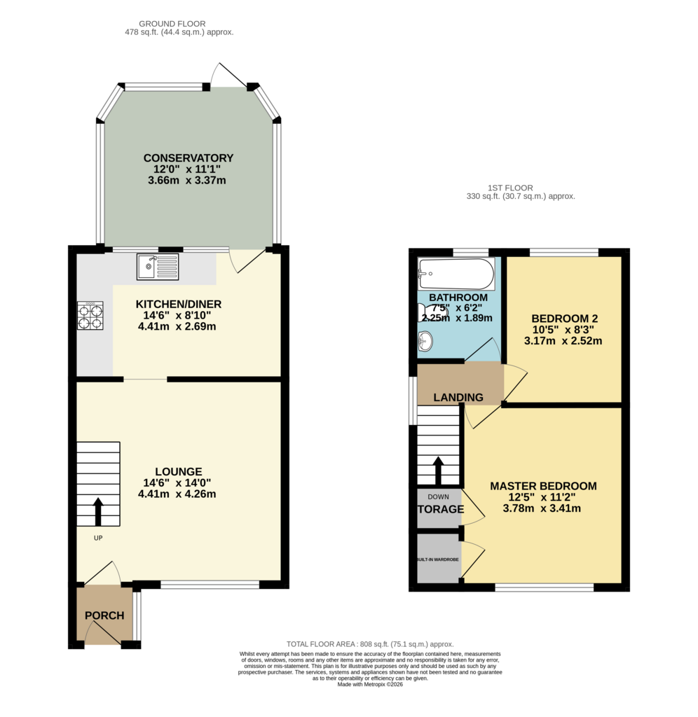 Floorplan - Hoxton Close, Bredbury, Stockport, ...