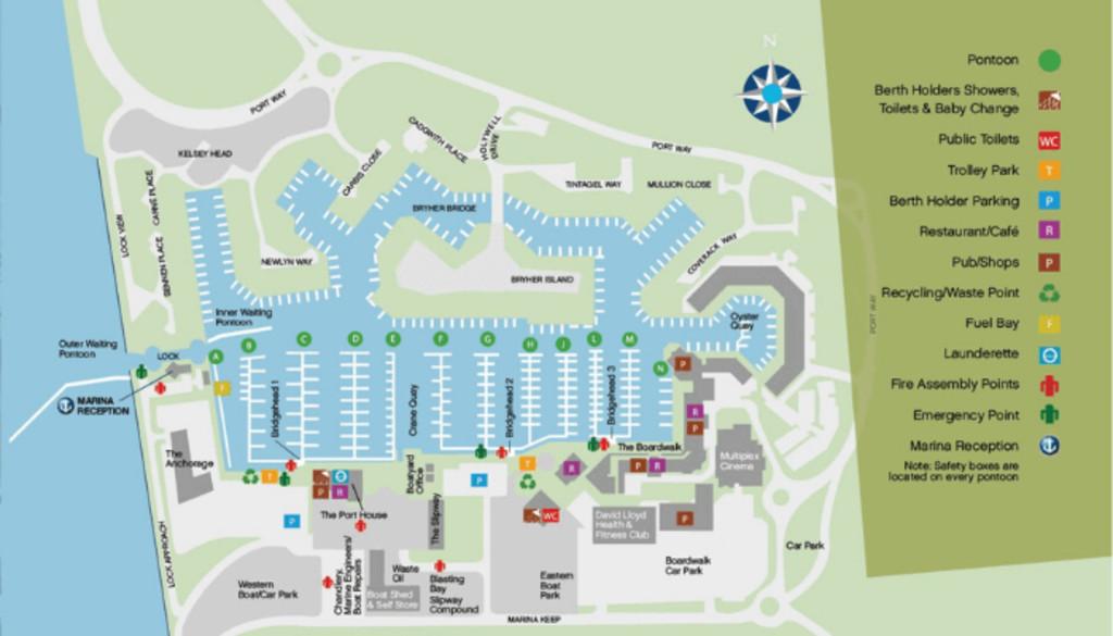 Port-Solent-Marina-facilities-Map