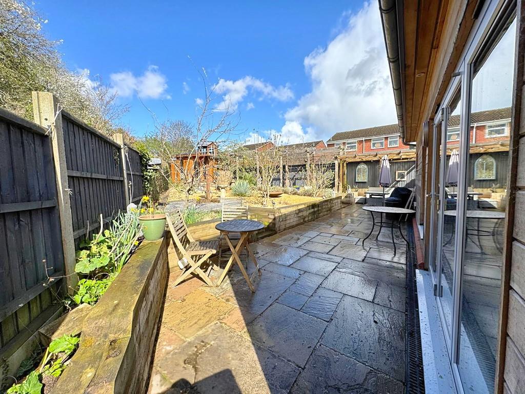 Rear garden from side