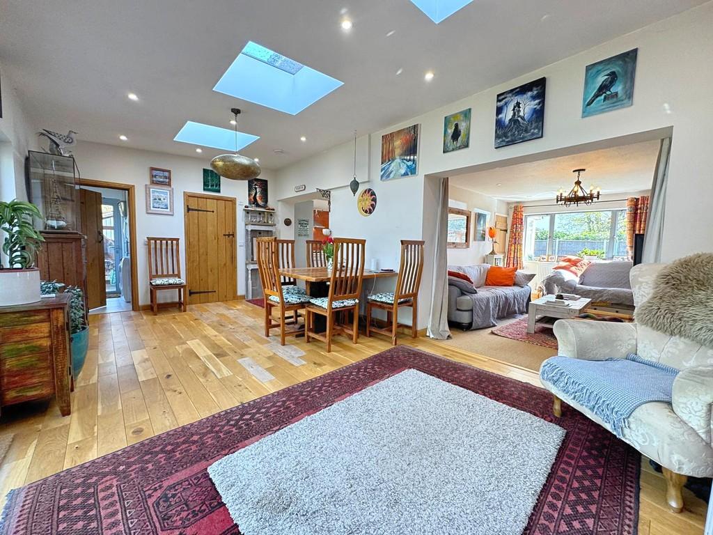Secodn reception room from bi-fold doors