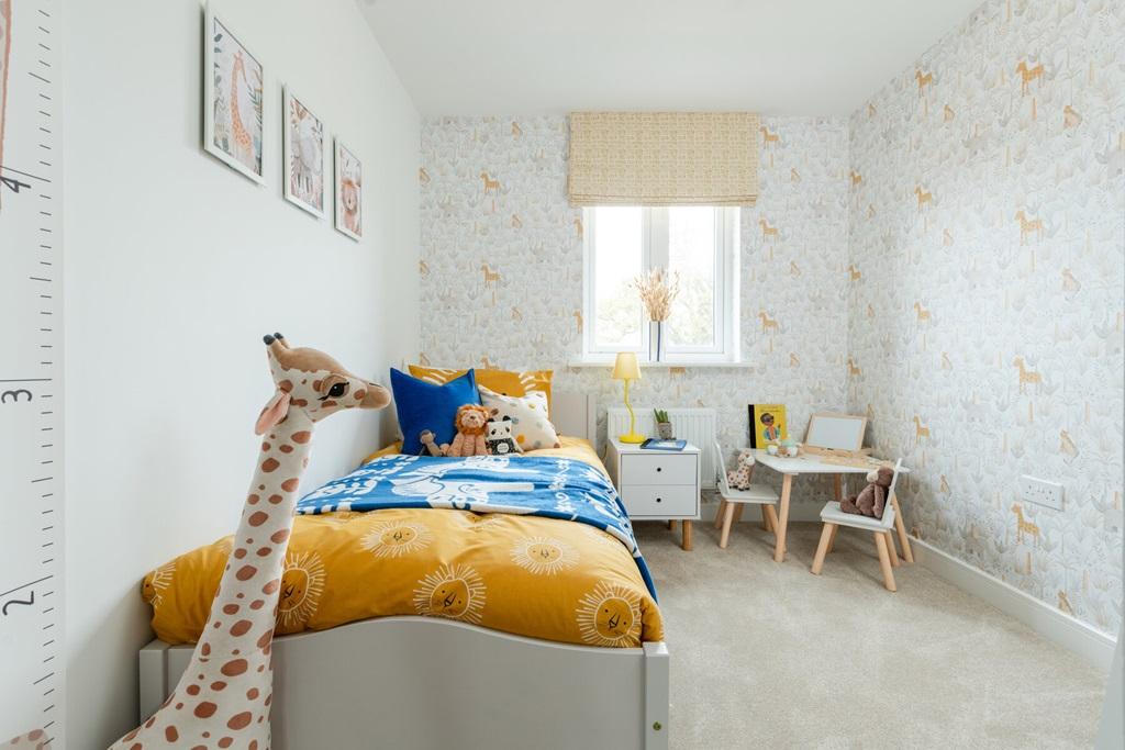 Bedroom four makes for an ideal home office or...