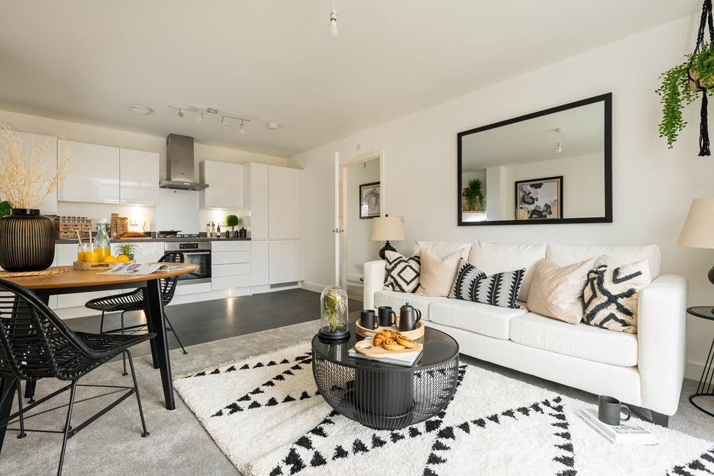 Large, open plan living space