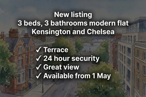 3 bedroom ground floor flat to rent, Cadogan Square