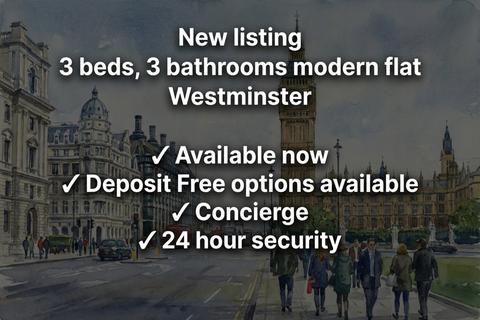 3 bedroom flat to rent, Rutland Gate