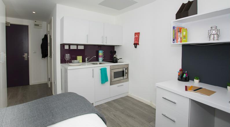 Studio apartment interior, studio