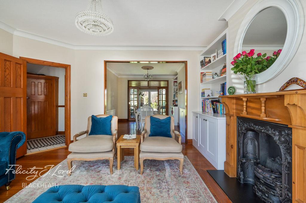 Living room, fireplace