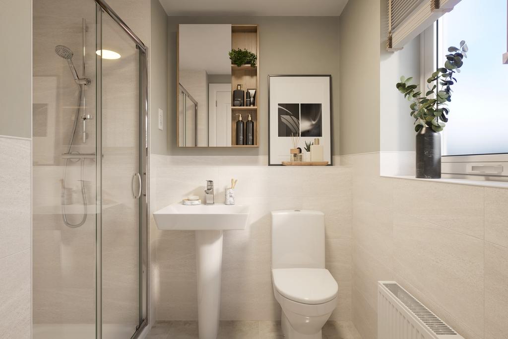 Computer generated image of the en suite