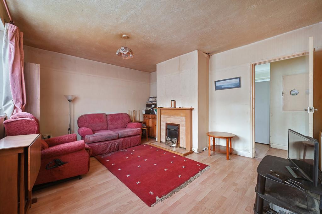 Living room, fireplace