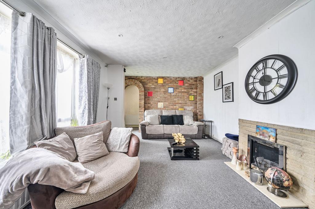 Living room, fireplace