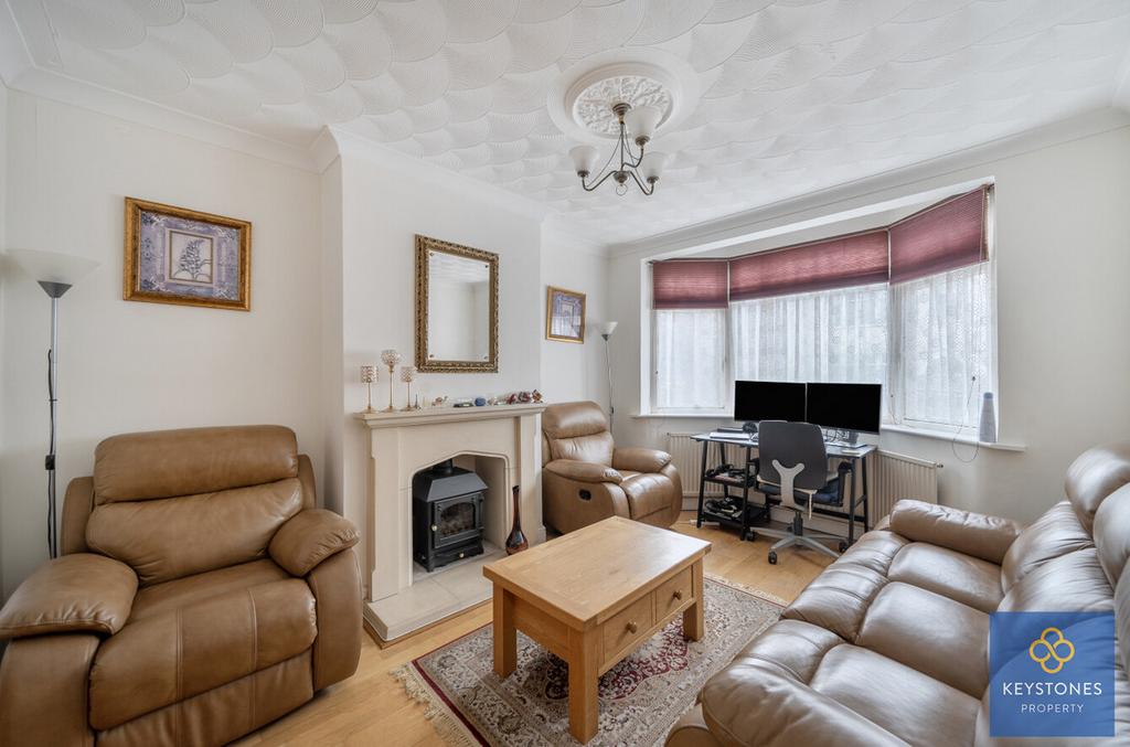 Living room, fireplace