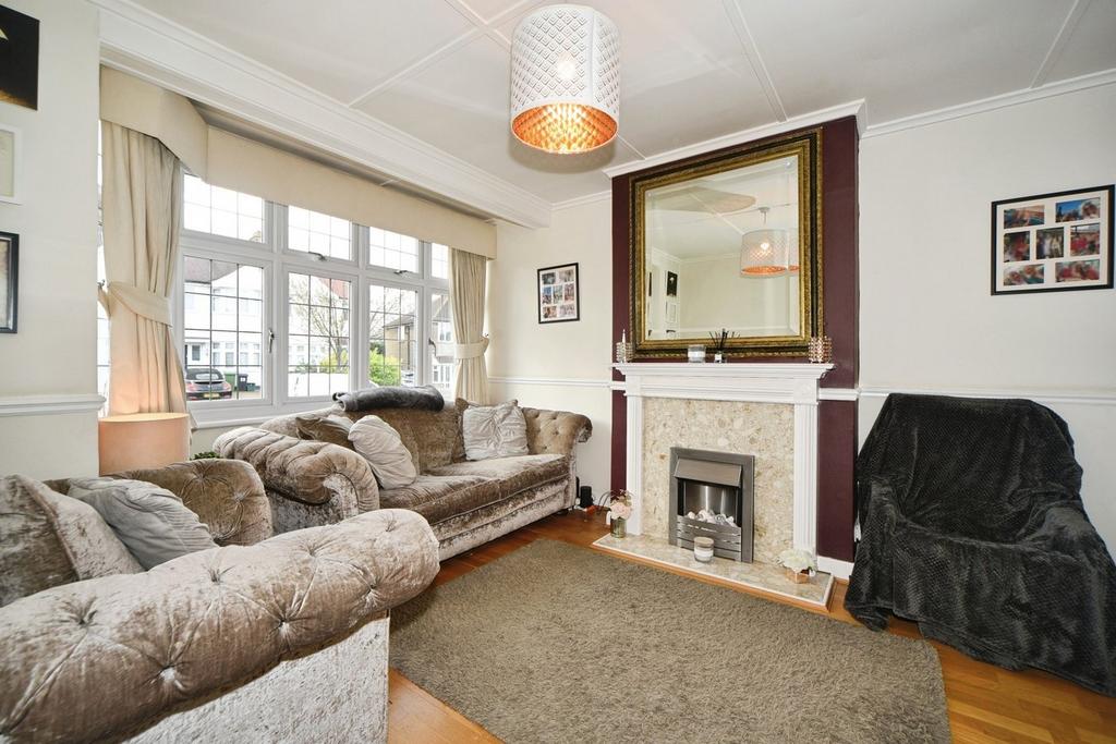 Living room, fireplace