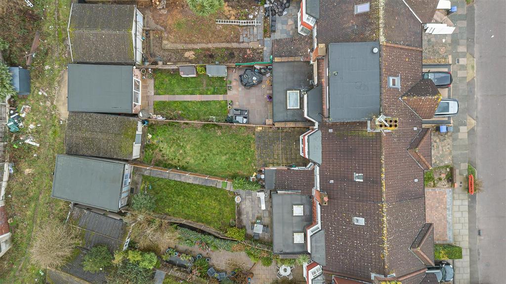 Aerial view, land