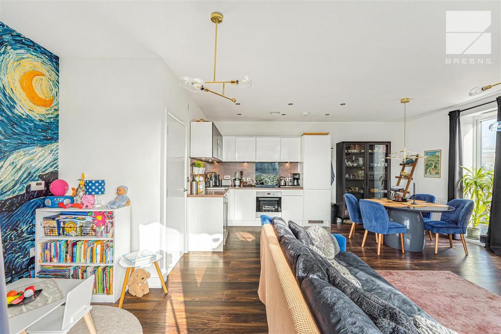 Open-plan living area, open plan living
