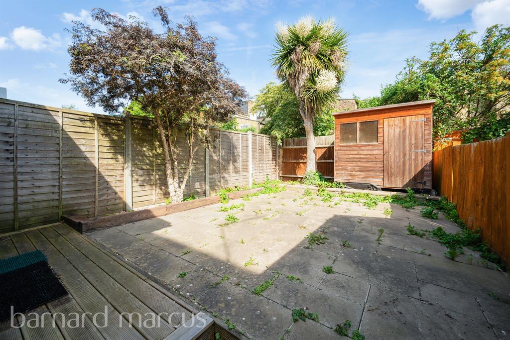 Garden view, out buildings