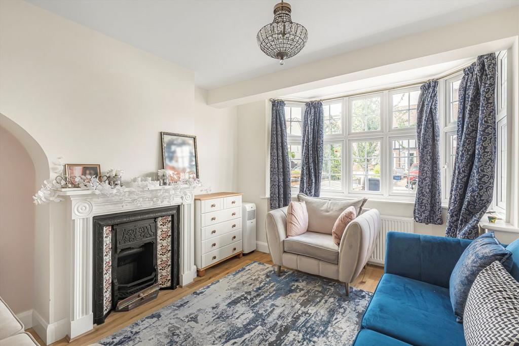 Living room, fireplace
