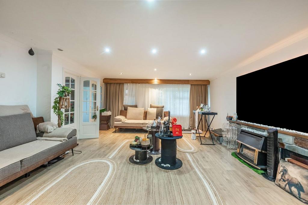 Open-plan living area, open plan living