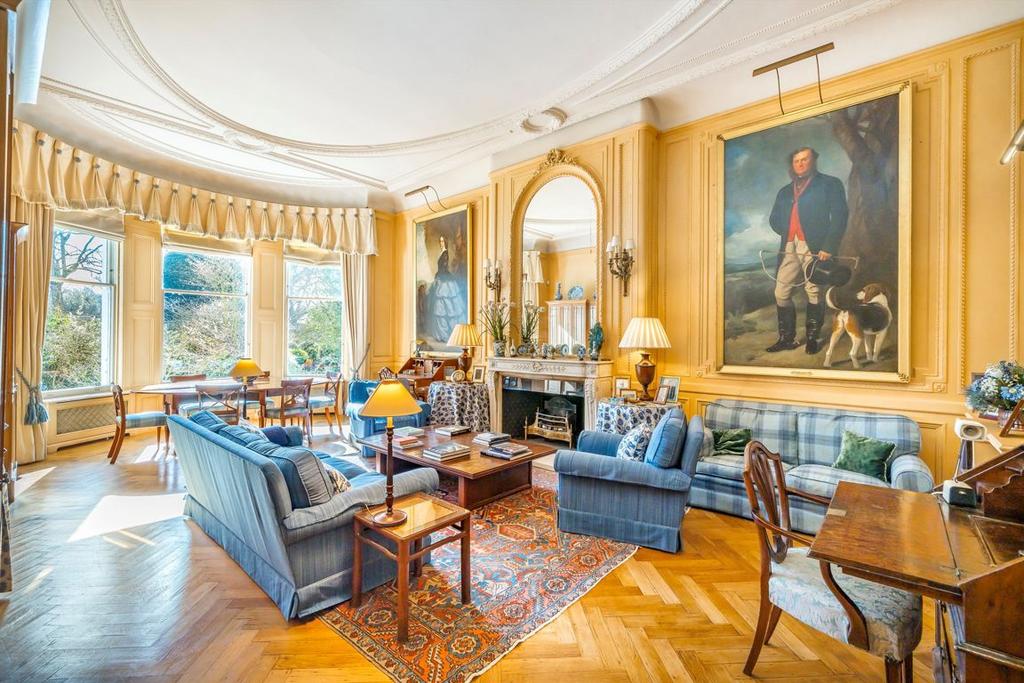 Living room, fireplace