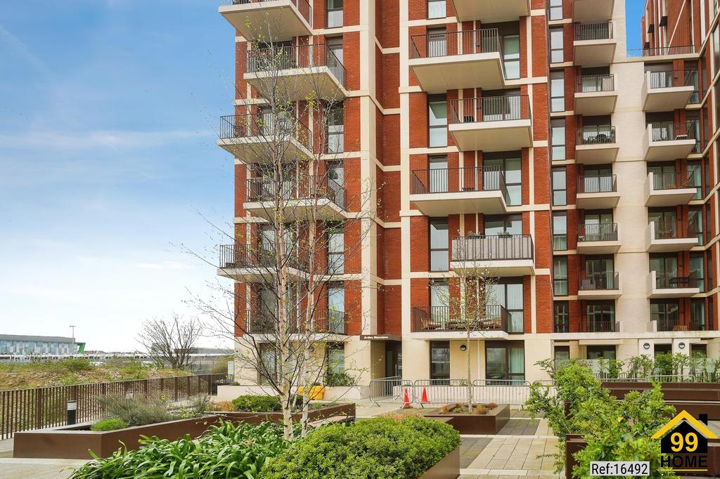 Apartment building facade, block of apartments