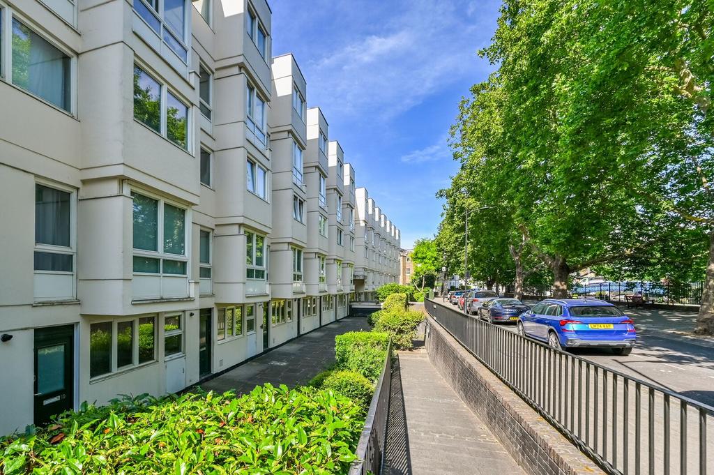 Apartment building facade, block of apartments