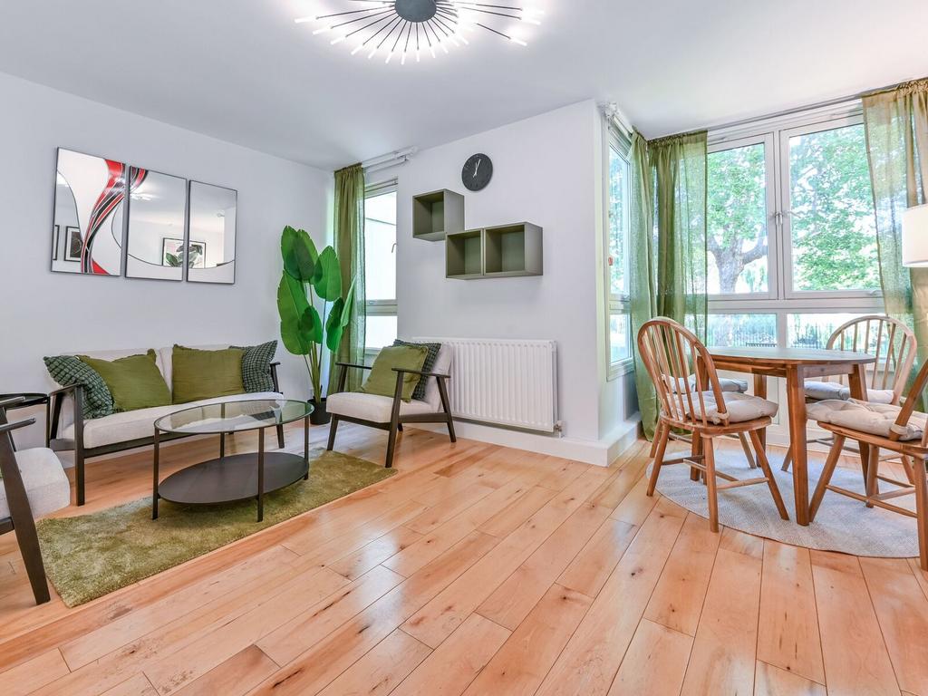 Open-plan living area, open plan living
