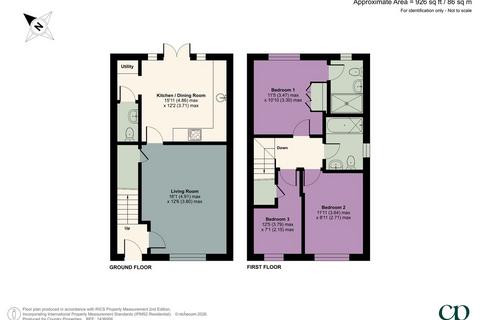 3 bedroom semi-detached house for sale, Blackbird Gardens, Langford, SG18