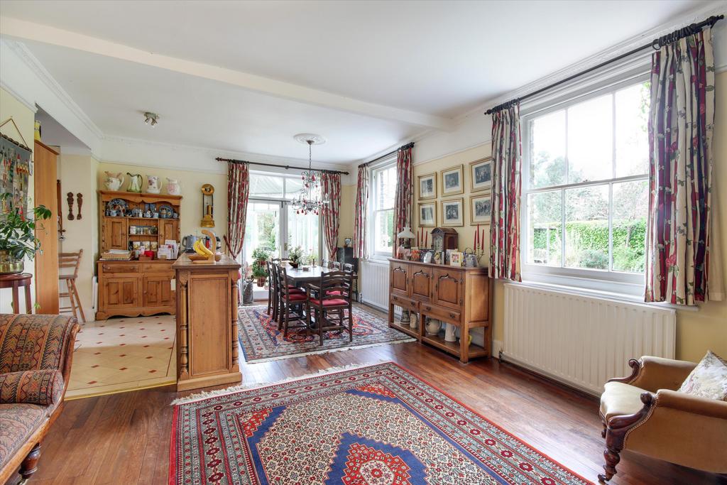Open-plan living area, open plan living