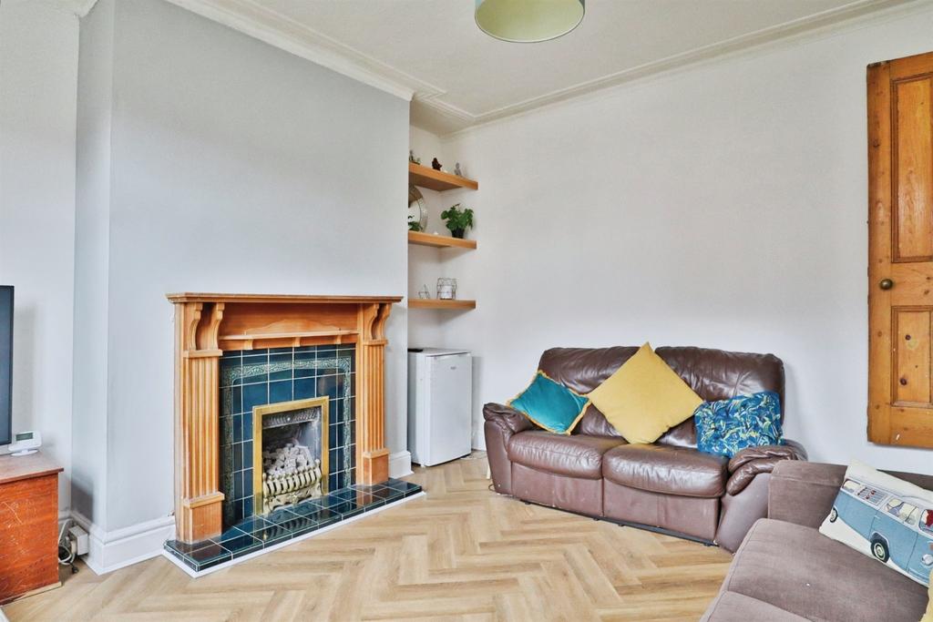 Living room, fireplace